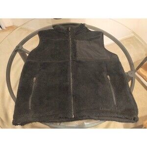 LL Bean Sleeveless Black Vest Size Large